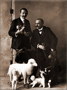 Paul Steiff (left) and Reinhard Schulte, 1908